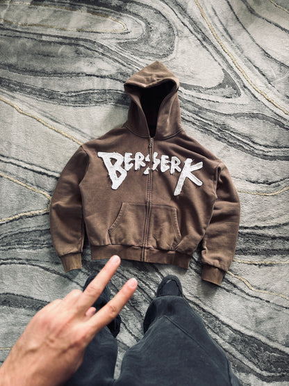 Berserk Zip Hoodie (Mocha)