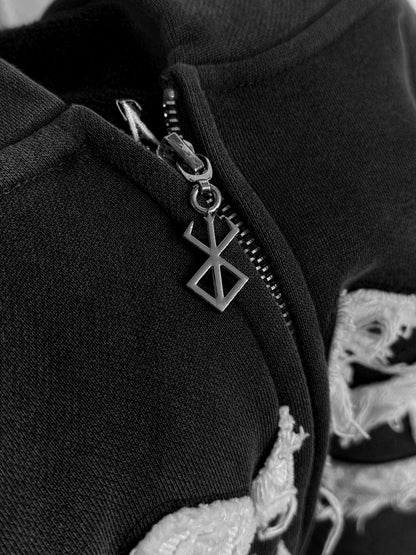 Berserk Zip Hoodie (Charcoal)